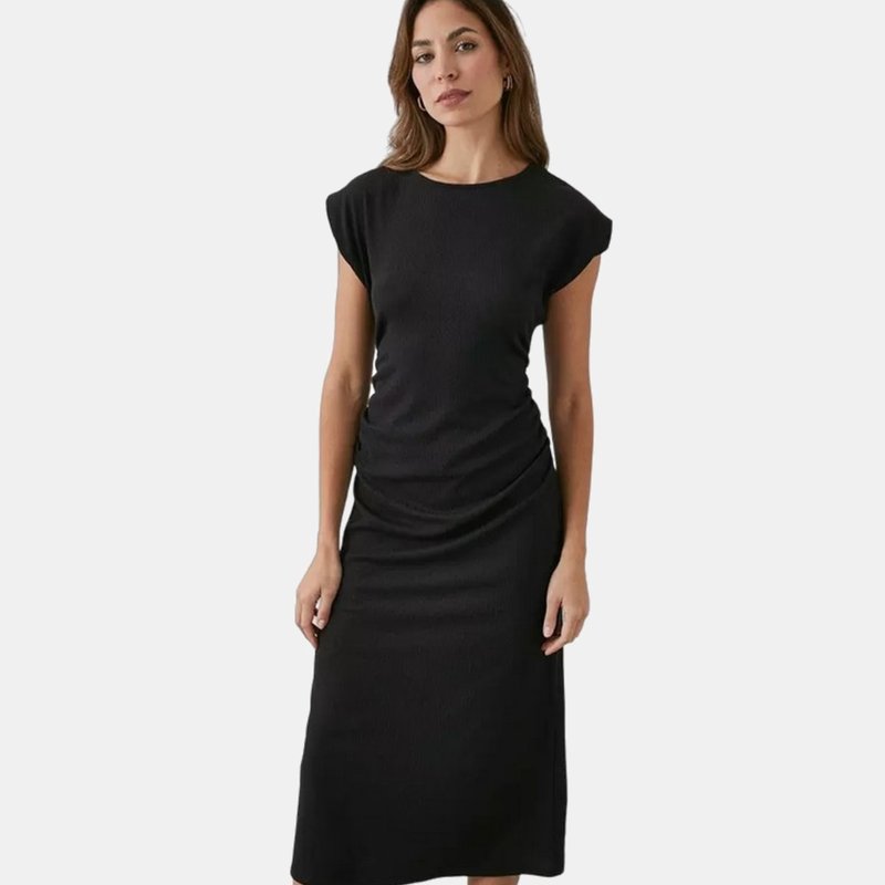 Principles Womens/ladies Jersey Ruched Side Midi Dress In Black