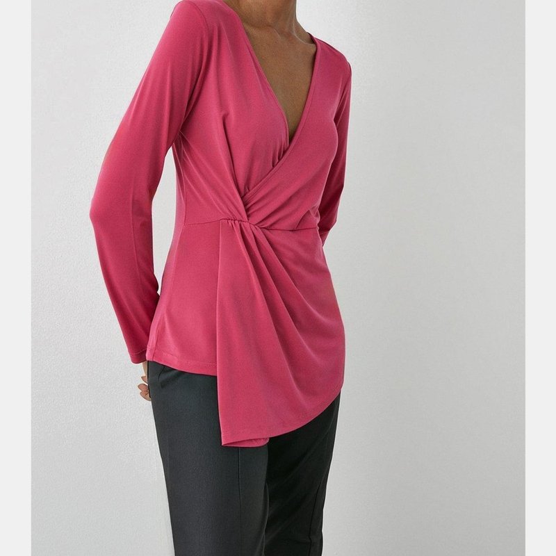 Principles Womens/ladies Jersey Side Twist Top In Pink
