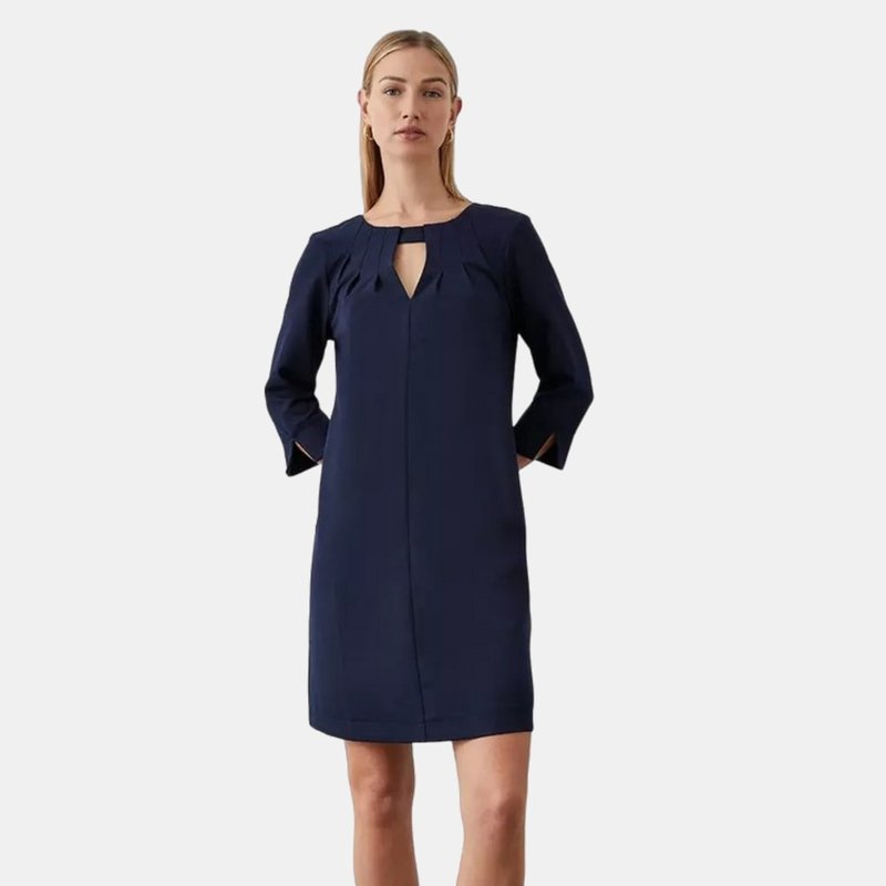 Principles Womens/ladies Pleated Front Dress In Blue