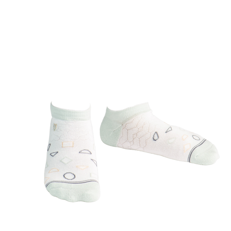 Pudus Bamboo Socks, Everyday Ankle In White
