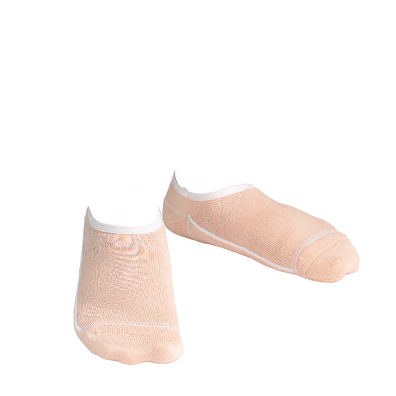 Pudus Bamboo Socks, No Fuss No-show In Pink