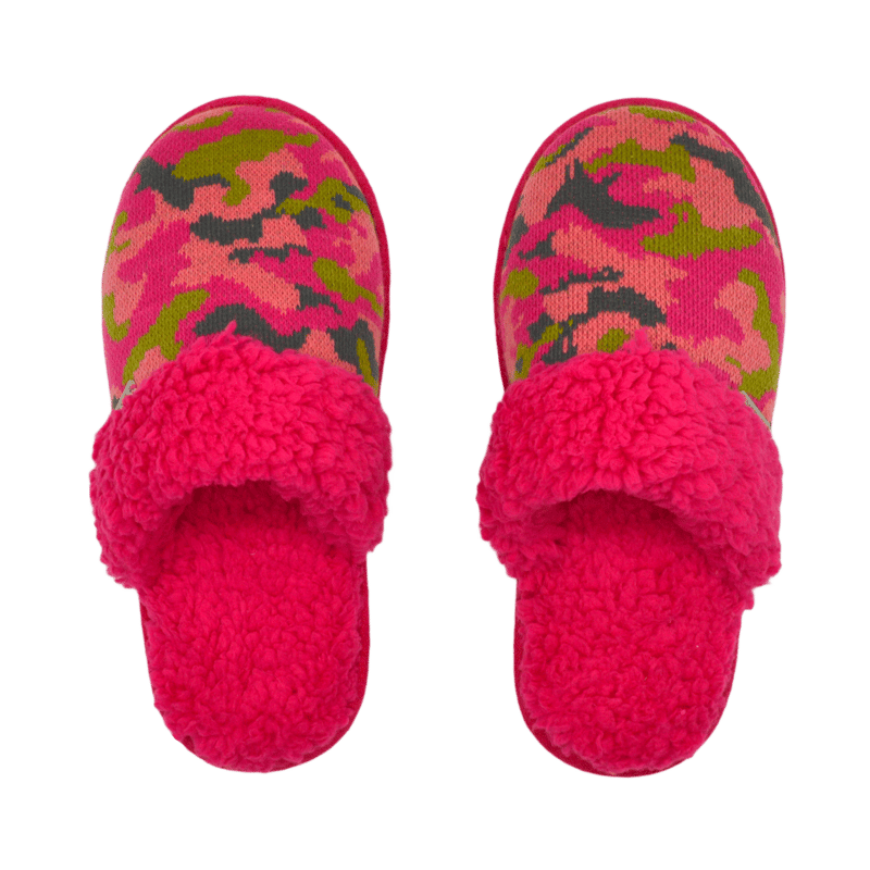 Pudus Bright Collection Creekside Slide Slippers | Camo Pink