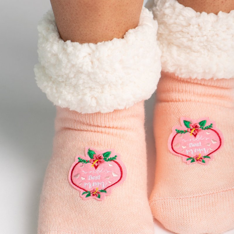 Shop Pudus Classic Slipper Socks In Pink