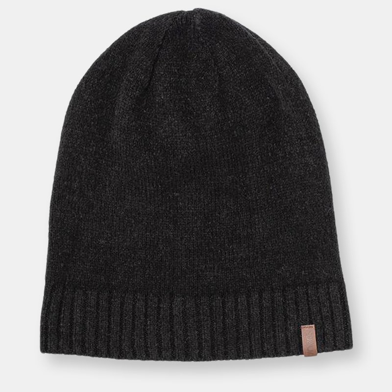 Pudus Faux Cashmere Beanie Hat | Black
