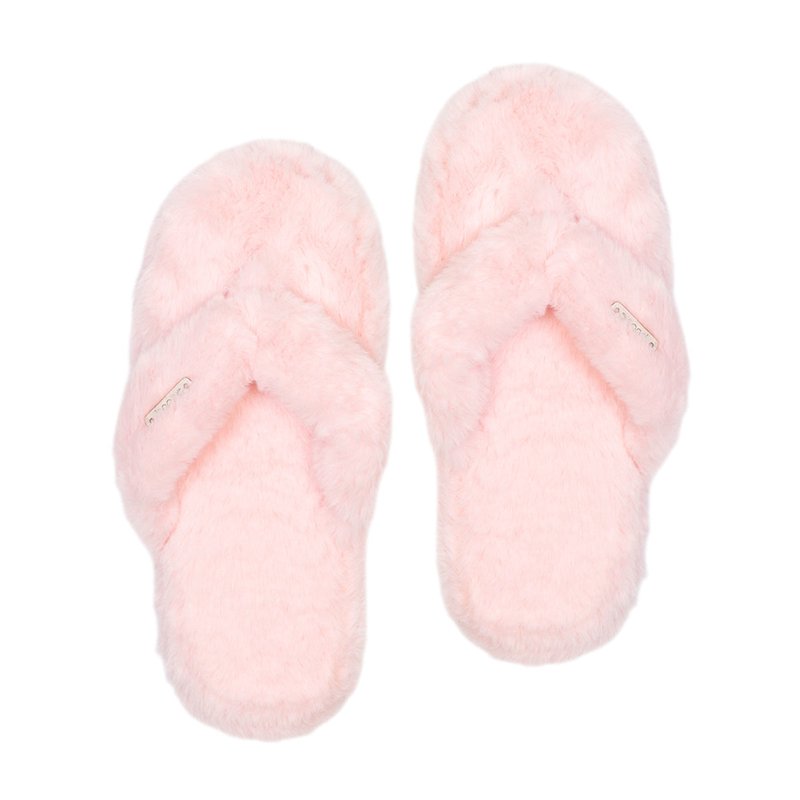 Pudus Recycled Cottontail Flip Flop Slippers In Pink