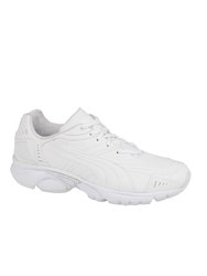 Axis/Hahmer Mens Lace-Up Non-Marking Trainer / Mens Trainers / Mens Sports - White - White