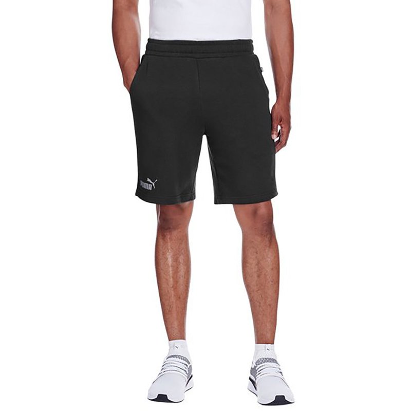 Shop Puma Men's Essential Sweat Bermuda Short In Black