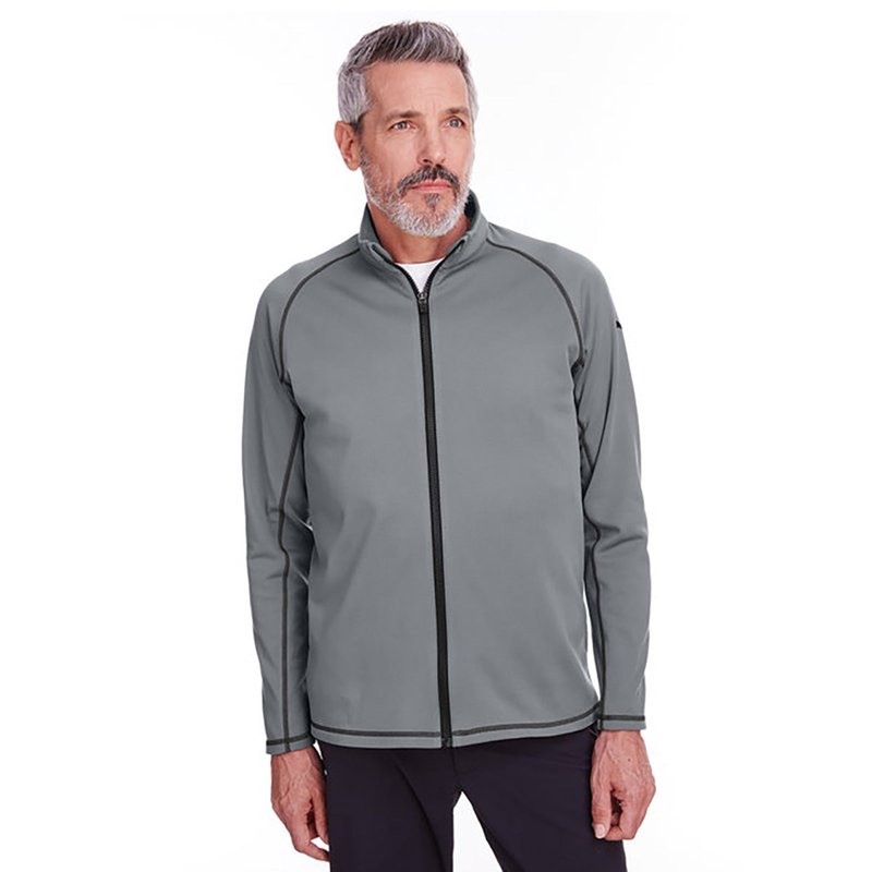 Puma Men's Fairway Golf Full-zip Jacket In Grey