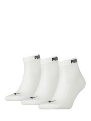 Mens Quarter Socks - Pack of 3 - White - White