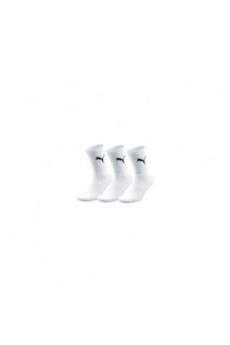Puma Crew Socks 3 Pair Pack / Mens Socks (White) - White
