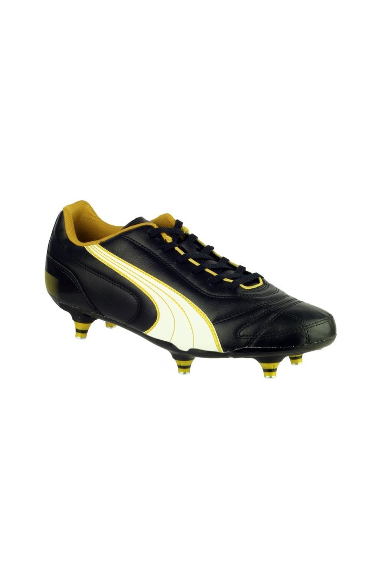 Puma Kratero Screw-in Boot /Boys Boots (Black/White/Gold) - Black/White/Gold