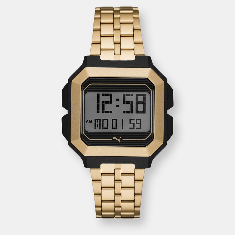 Puma Men's Remix P5016 Gold Stainless-steel Quartz Fashion Watch