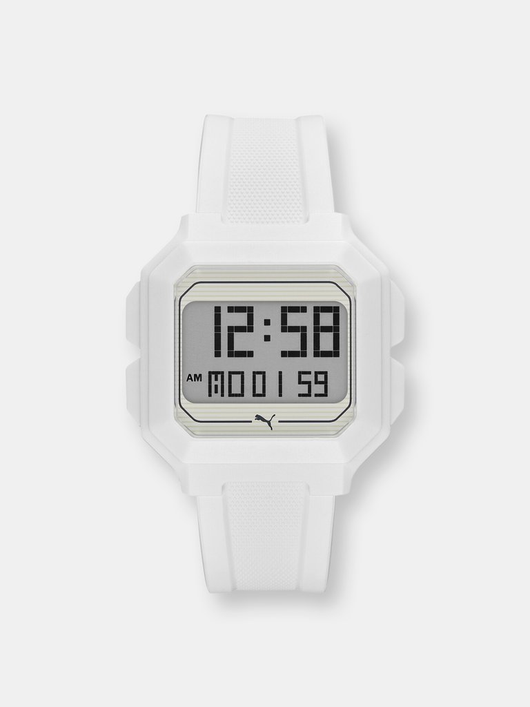 Puma Men's Remix P5018 White Polyurethane Quartz Fashion Watch - White