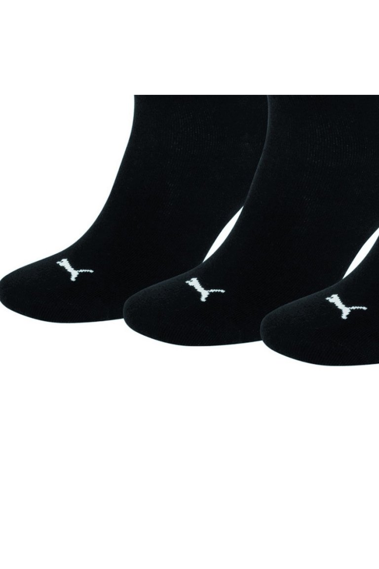 Puma Trainer Socks 3 Pair Pack / Mens Socks (Black)
