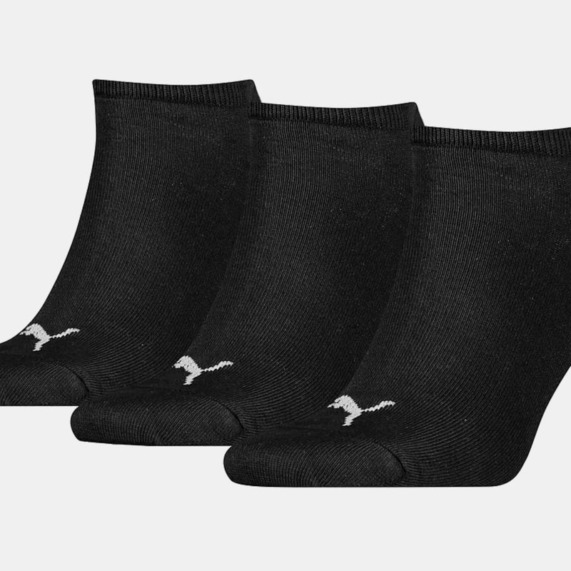 Shop Puma Unisex Adult Invisible Socks (pack Of 3) (black)