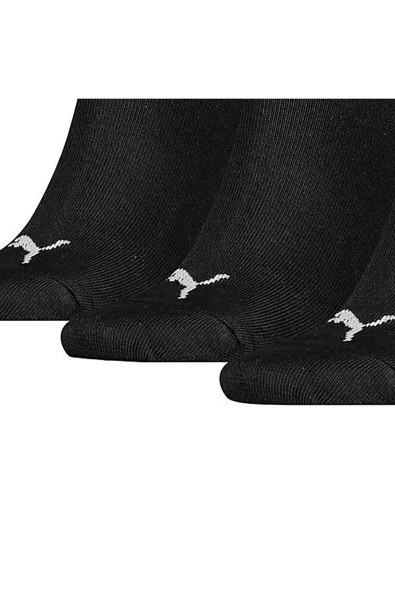 Puma Unisex Adult Invisible Socks (Pack of 3) (Black)