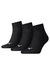 Puma Unisex Adult Quarter Training Ankle Socks (Pack of 3) (Black) - Black