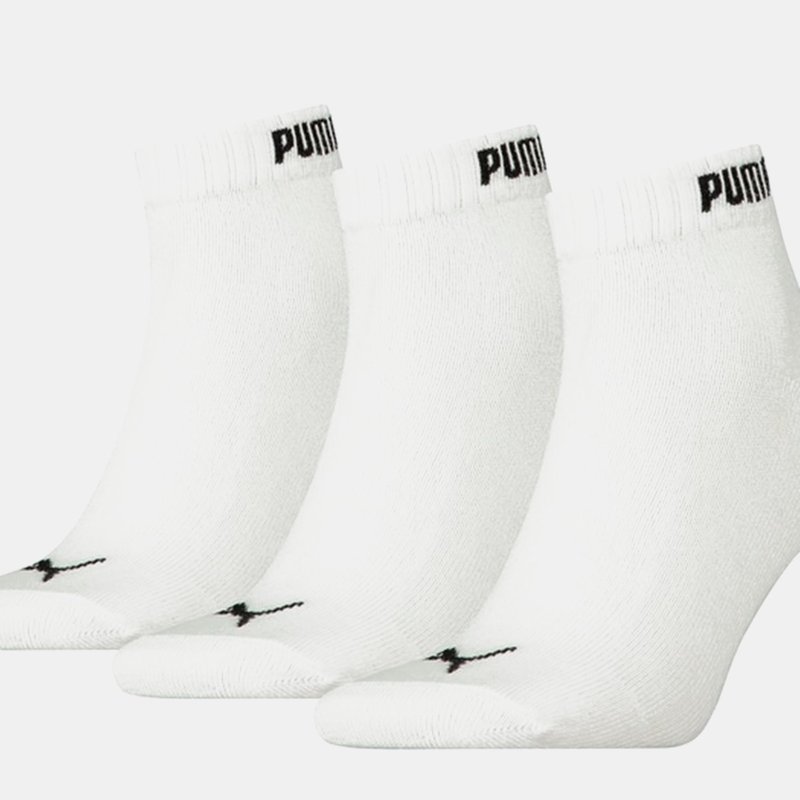 Puma Unisex Adult Quarter Socks In White