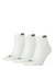 Unisex Adult Quarter Socks - White - White