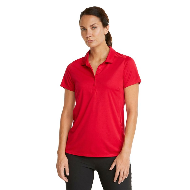 Puma Women's Gamer Polo In Red