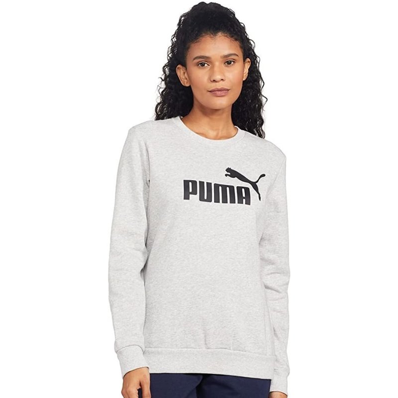 Puma Womens/ladies Ess Logo Sweatshirt In Grey