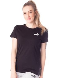 Womens/Ladies ESS Logo T-Shirt - Black - Black