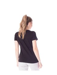 Womens/Ladies ESS Logo T-Shirt - Black