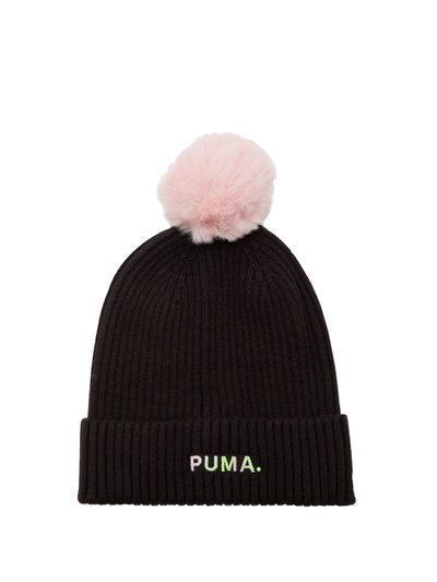 Puma Womens/Ladies Shift Beanie - Black/Rose Pink product