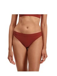 Womens/Ladies Sporty Brazilian Bikini Bottoms - Brown