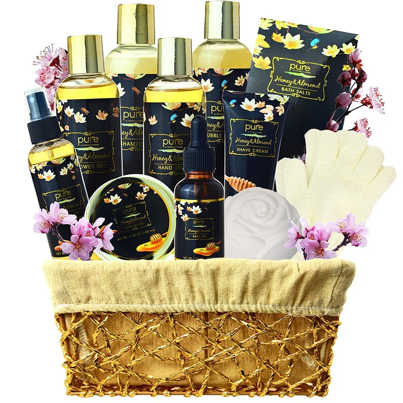 Pure Parker Honey Almond Relaxing Spa Gift Basket For Women!