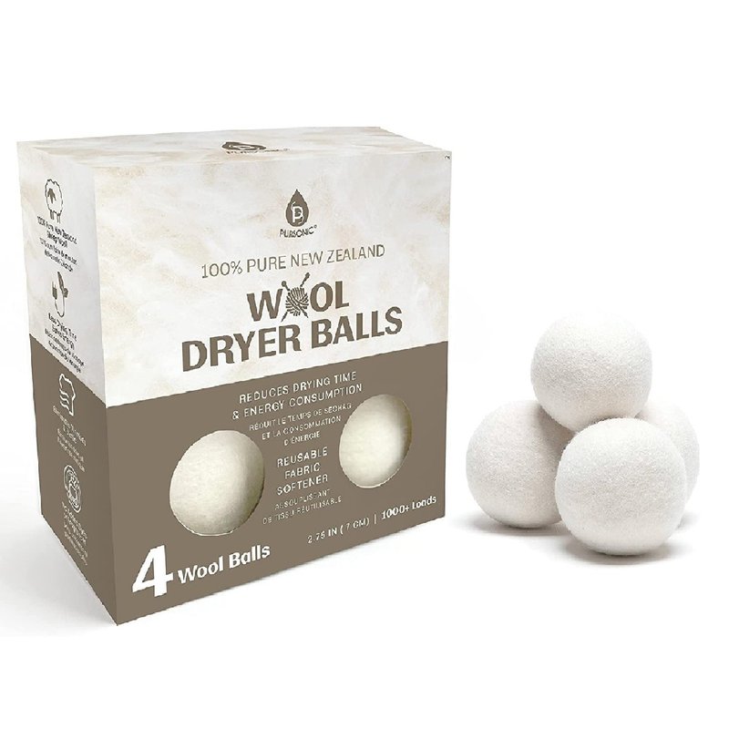 Pursonic 100% Pure New Zealand Wool Dryer Balls