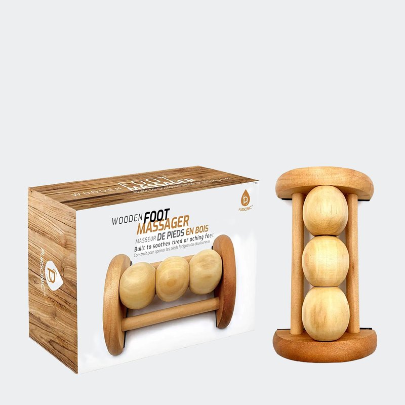 Pursonic All Natural Wooden Foot Massager Roller