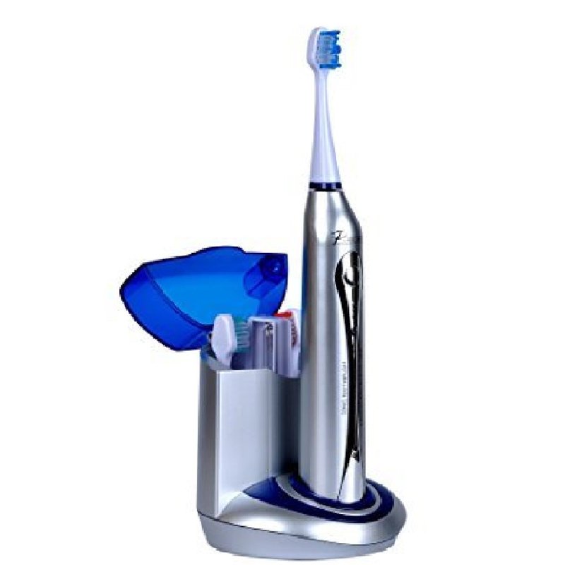 Pursonic Deluxe Plus Sonic Rechargeable Toothbrush With Built In Uv Sanitizer In Grey