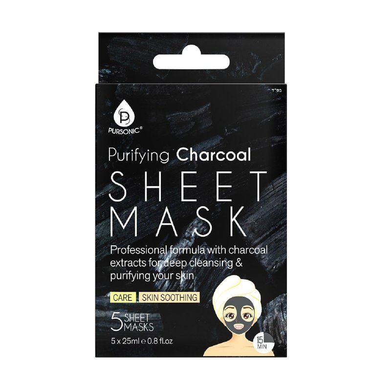 Pursonic Purifying Charcoal Sheet Mask