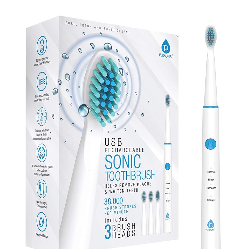 Pursonic Usb Rechargeable Sonic Toothbrush