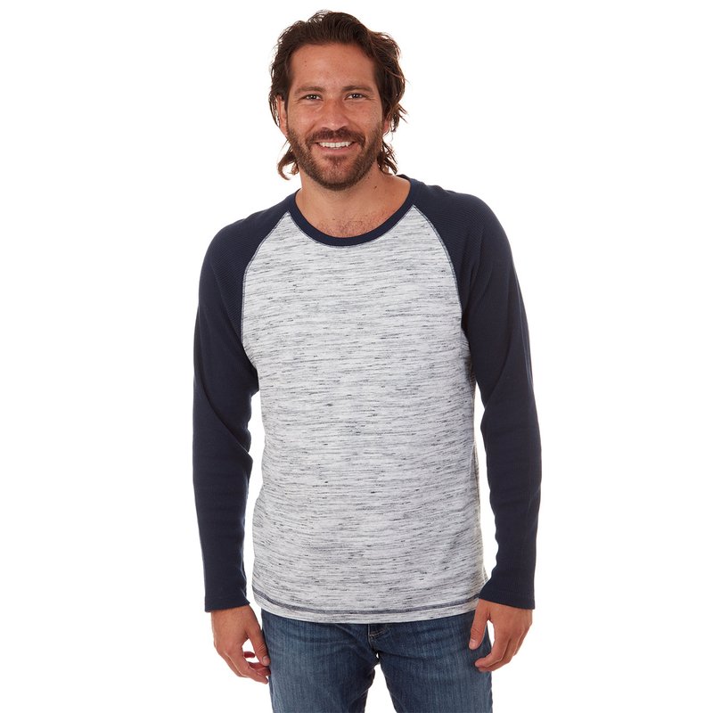 Px Channing Thermal Crew Neck In Blue