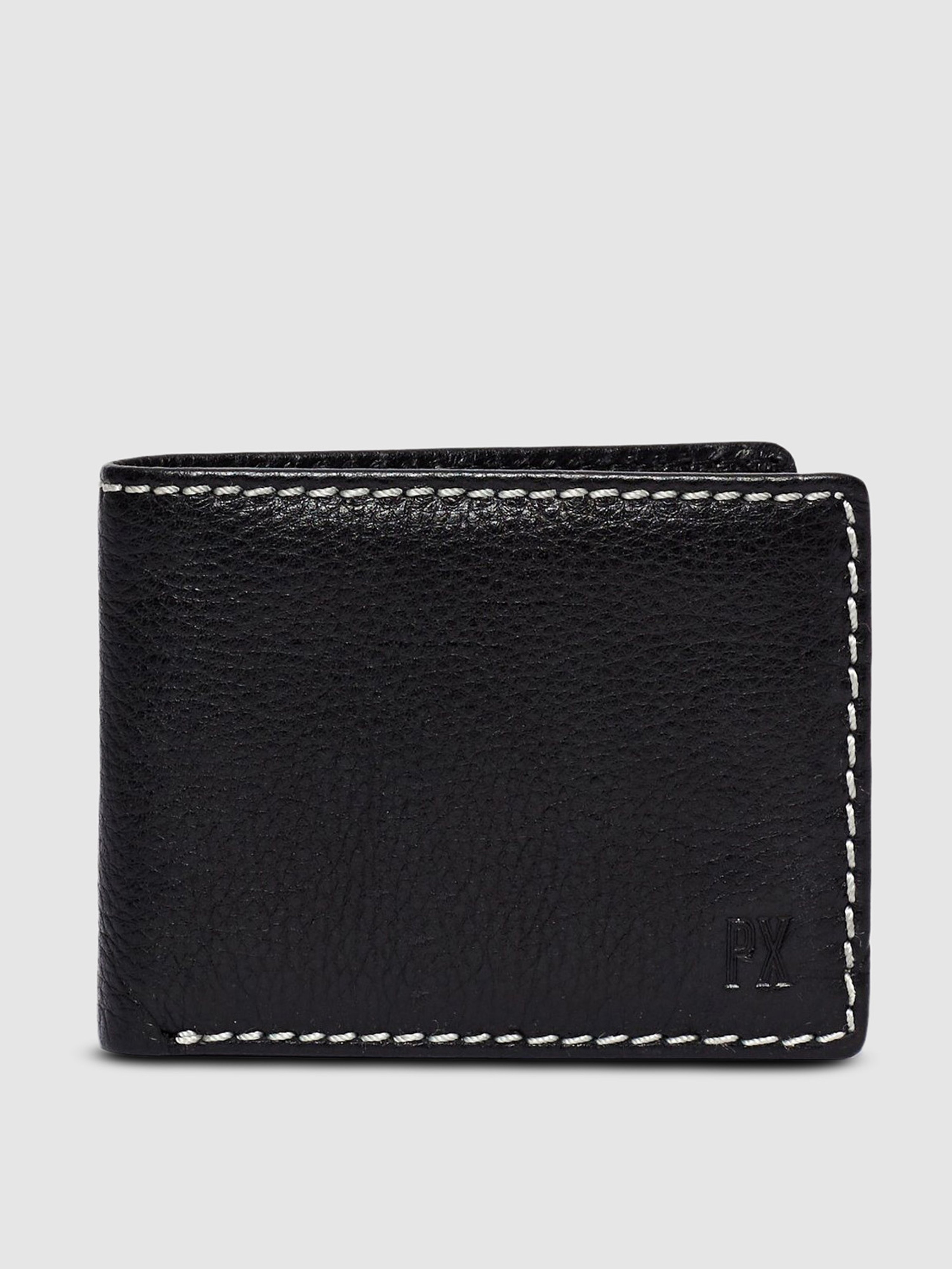 Px Hayes Leather Bi-fold Wallet In Black