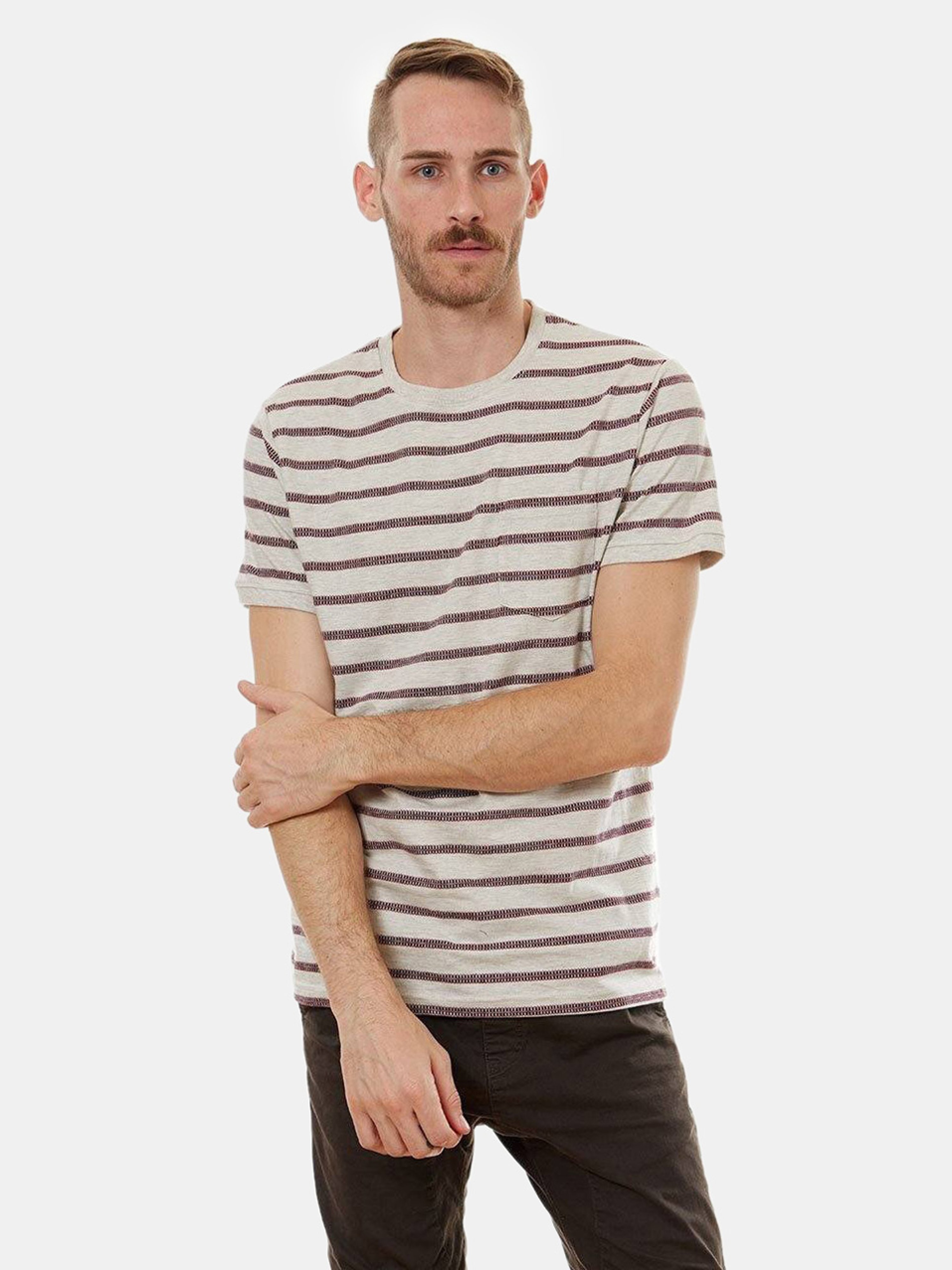 Px Marco Jacquard Tee In Red