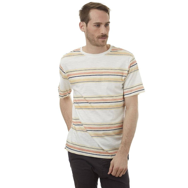 Px Russel Striped Tee In White