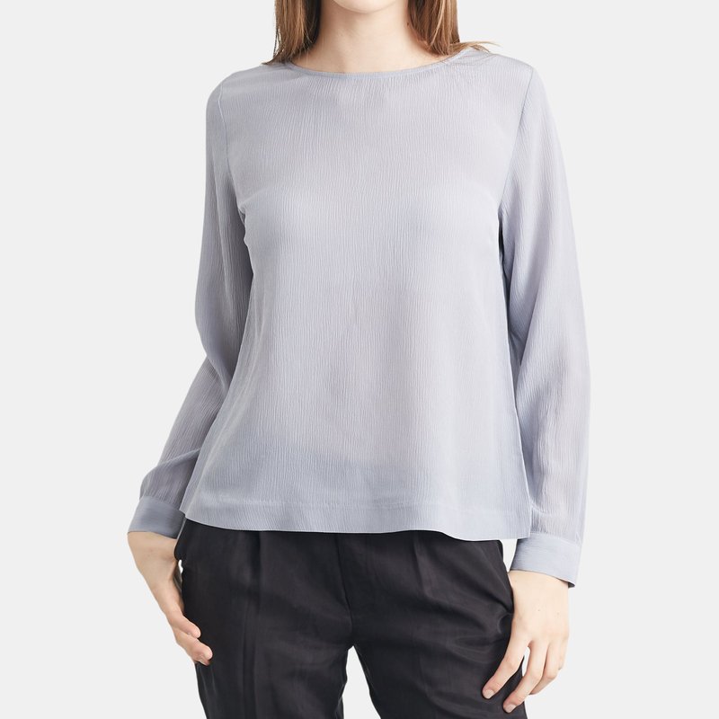 Quinn Ashe Double Layer Blouse In Purple