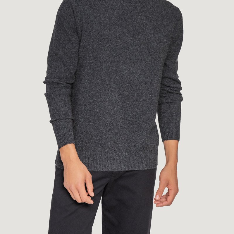 Quinn Cashmere Turtleneck Sweater In Grey