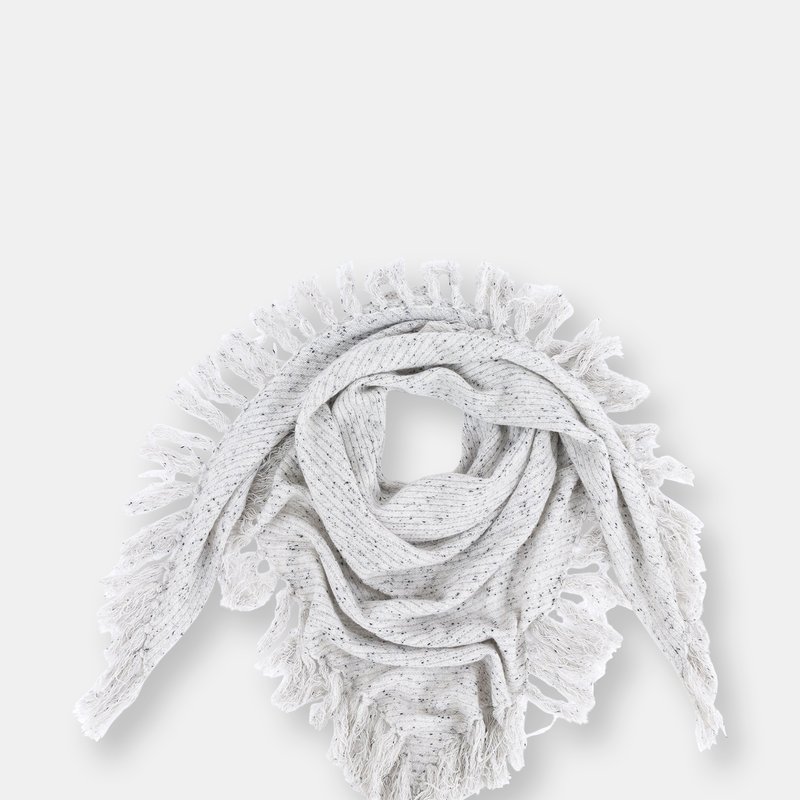 Shop Quinn Dropped Needle Cashmere Scarf In Black