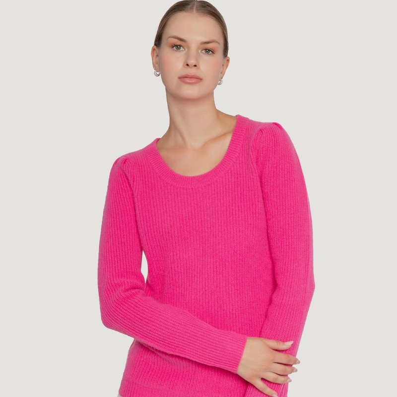 Quinn Knit Cashmere Sweater In Pink