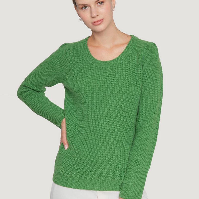 Quinn Knit Cashmere Sweater In Green