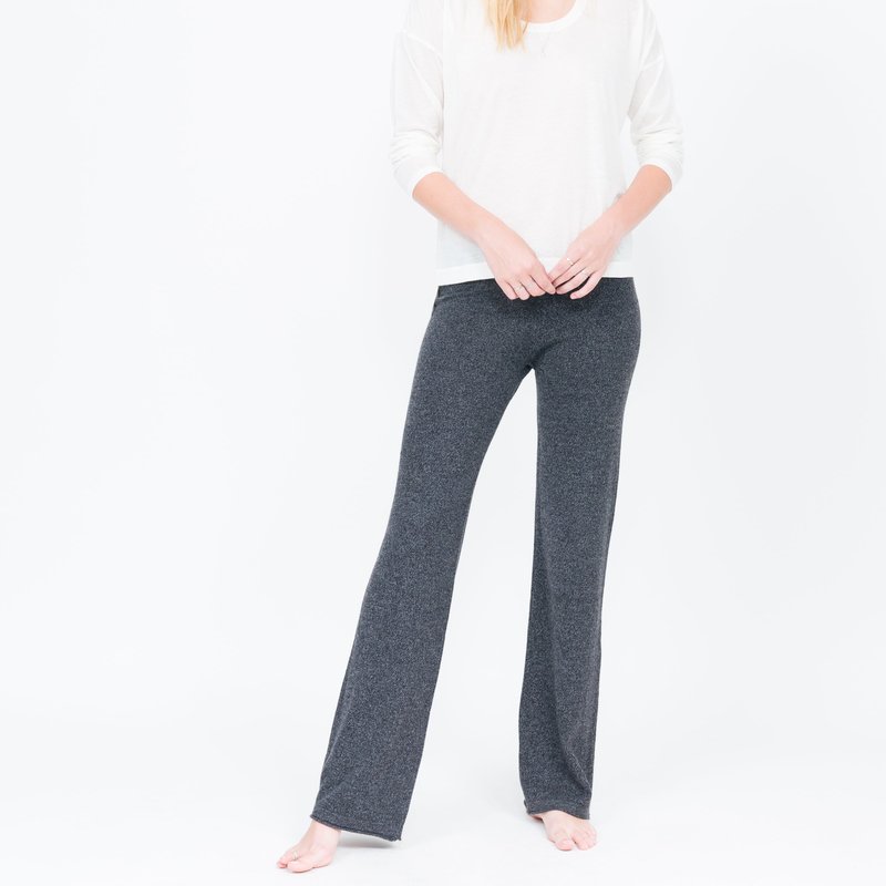 Quinn Lounge Cashmere Yoga Pant In Grey