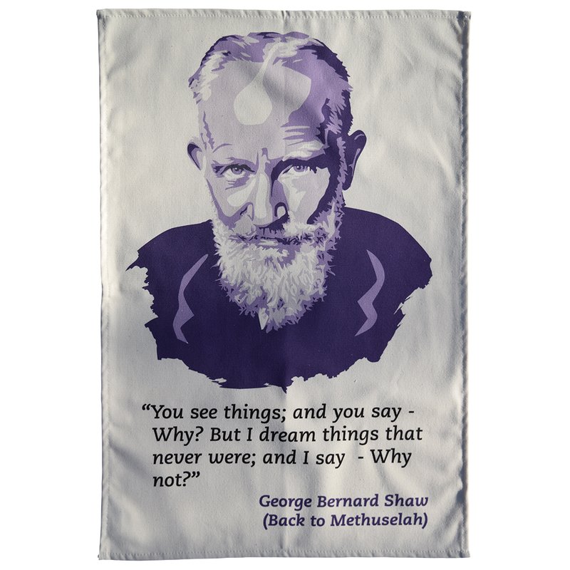 Radical Tea Towel George Bernard Shaw Tea Towel