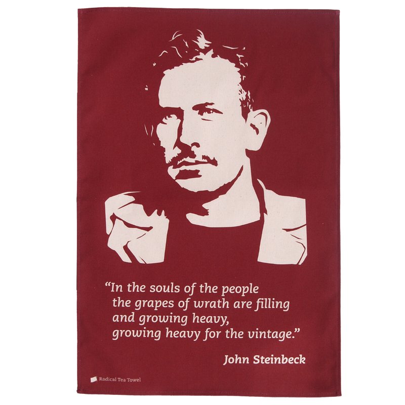 Radical Tea Towel John Steinbeck Tea Towel