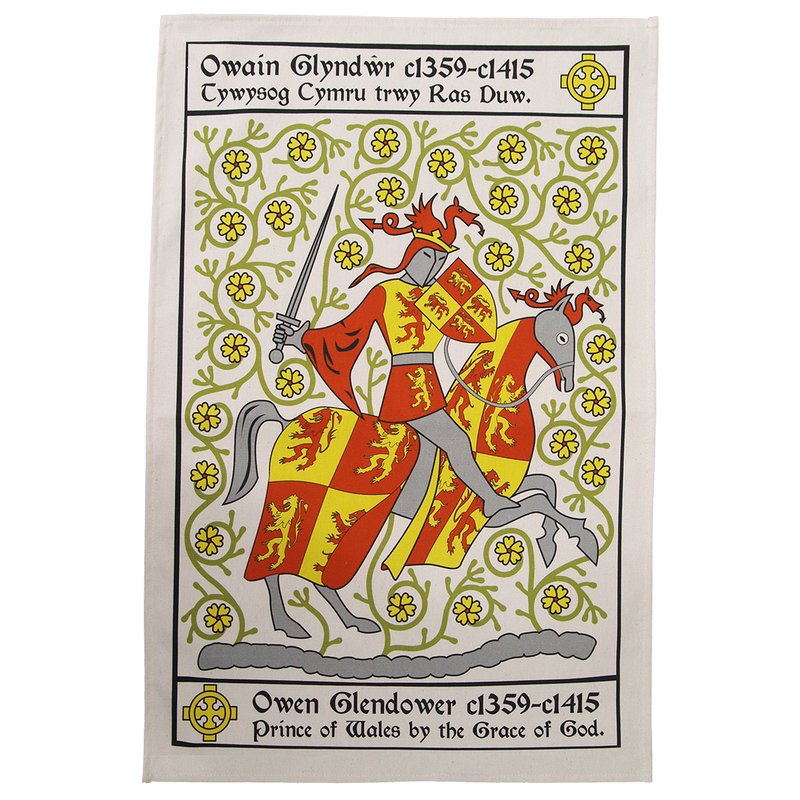 Radical Tea Towel Owain Glyndŵr Tea Towel
