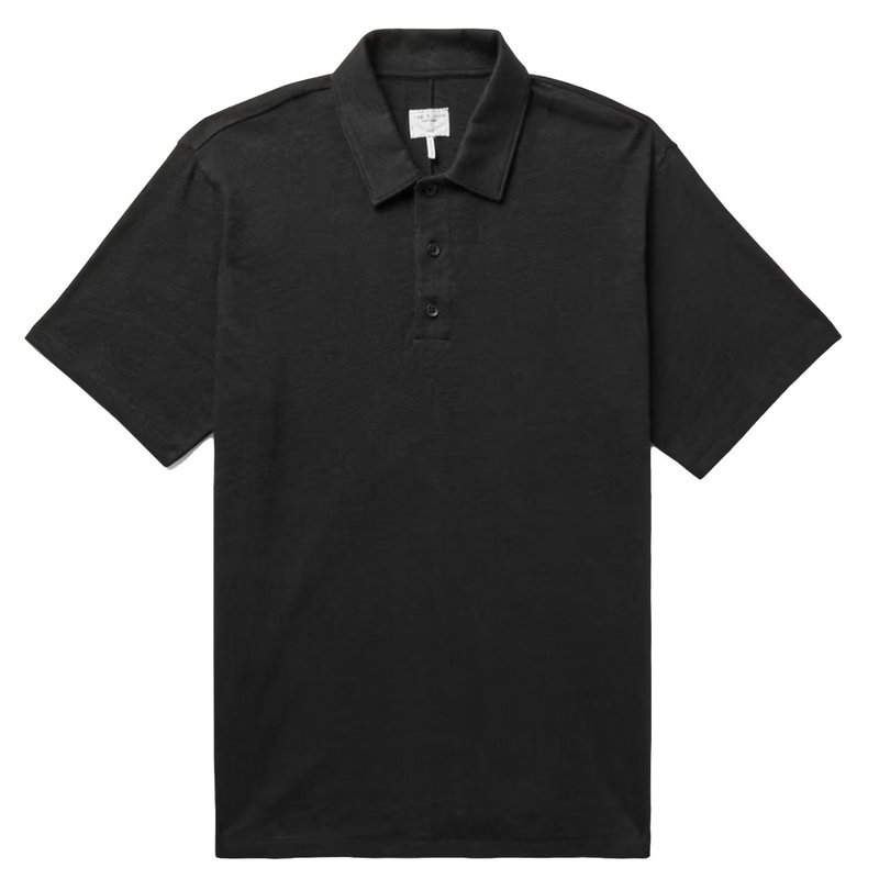 Shop Rag & Bone Women Classic Flame Cotton Polo Shirt In Black