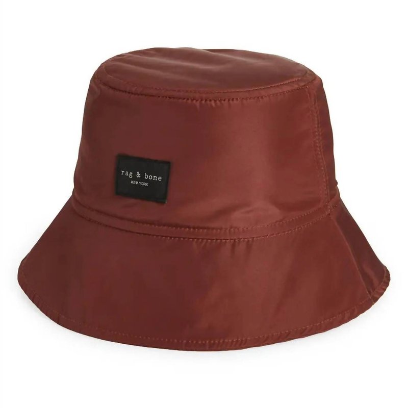 Shop Rag & Bone Addison Bucket Hat In Red
